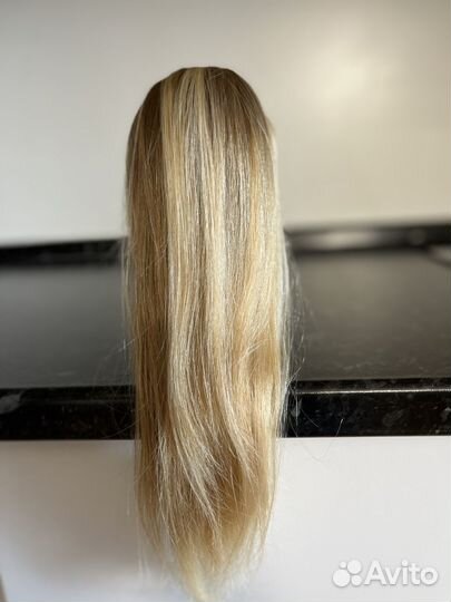 Хвост из натуральных волос