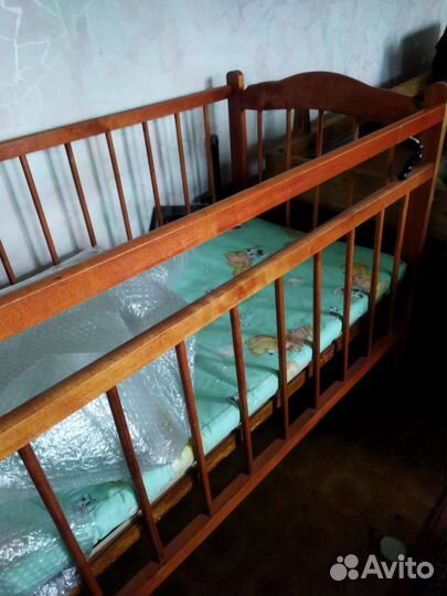 Детская кровать манеж с матрасом