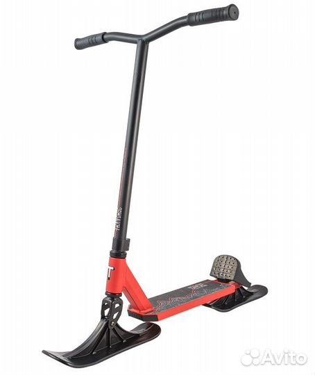 Самокат с лыжей TechTeam Traverse, красный