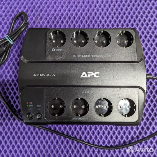 Ибп BE700G-RS, APC Back-UPS 700VA без аккумулятора