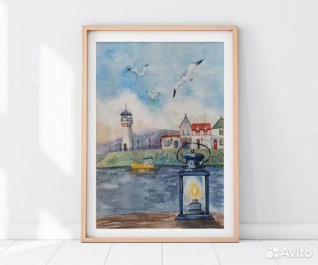 Картина акварель