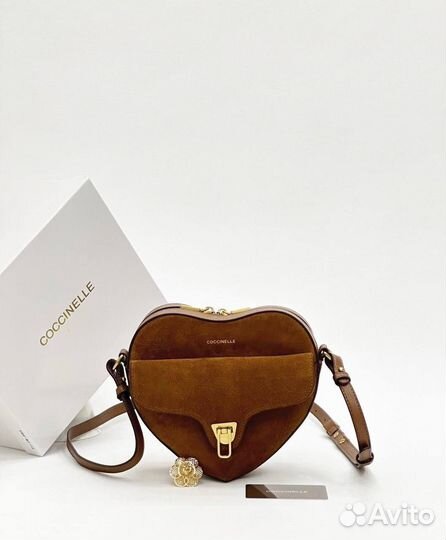 Сумка coccinelle натуральная замша