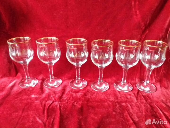 Винные бокалы позолота