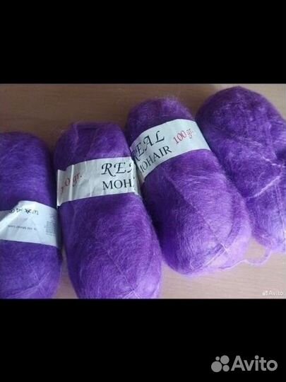 Пряжа для вязания мохер