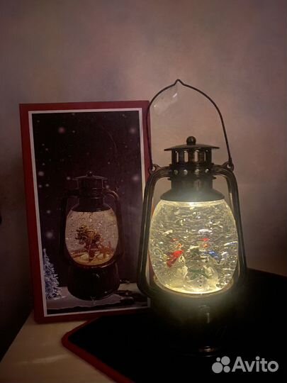 Фонарь новогодний с подсветкой