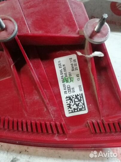 Фонарь задний левый Audi A8 D3 4E BVJ 2008