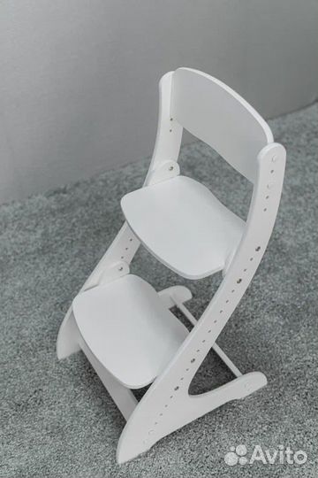 Растущий стул белый