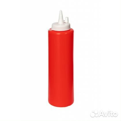 Диспенсер для соуса красный (соусник) 375мл (дс-37