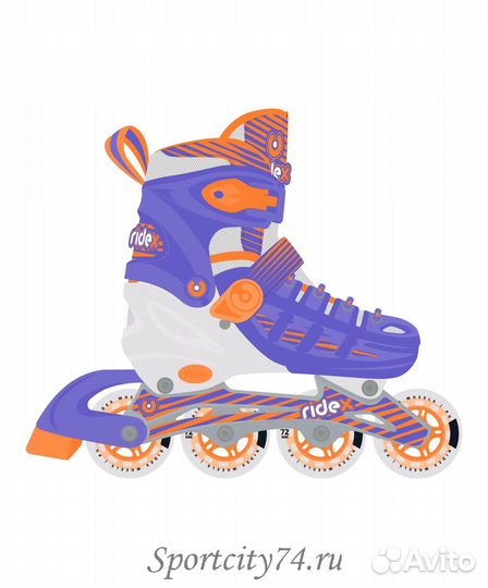 Ролики раздвижные Ridex Blade Purple (M (35-38)