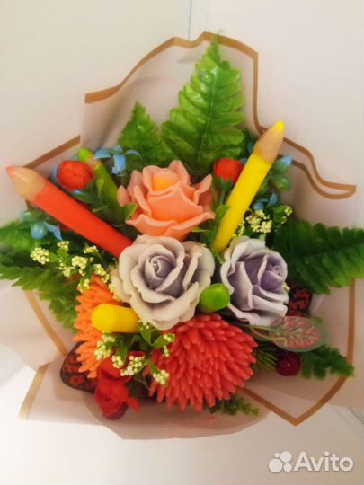 Мыльные букеты к 1 сентября