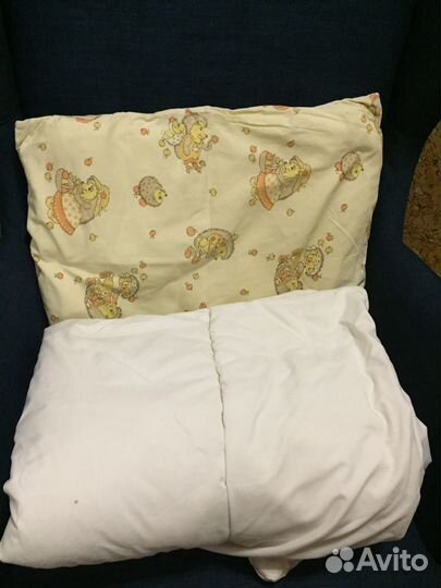 Комплект (Бортики, одеяло, подушка и белье)