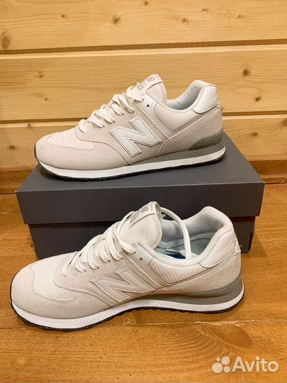 Кроссовки new balance 574 белые