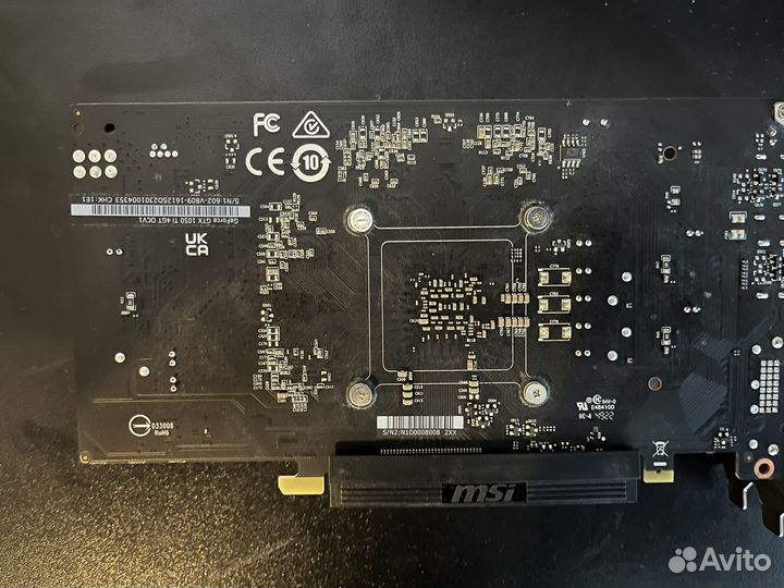 MSI GeForce GTX 1050ti 4 gb