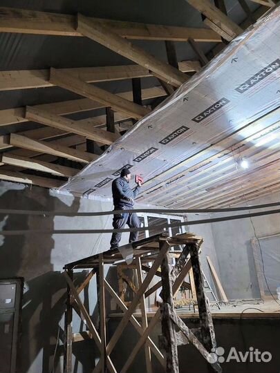 Утепление пола эковатой