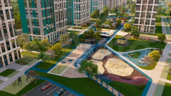 2-к. квартира, 55,5 м², 6/22 эт.