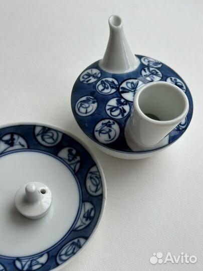 Соусник с блюдцем Япония винтаж