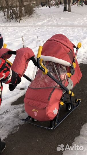 Санки коляска ника 7-3