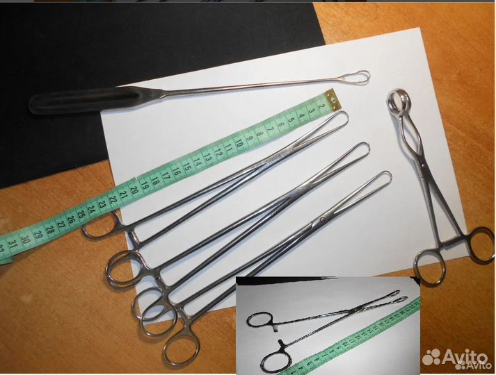 Медицинский инструмент Коллекционный зажим СССР