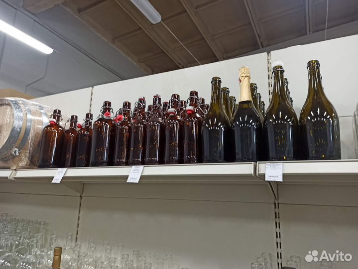 Бутылка стеклянная