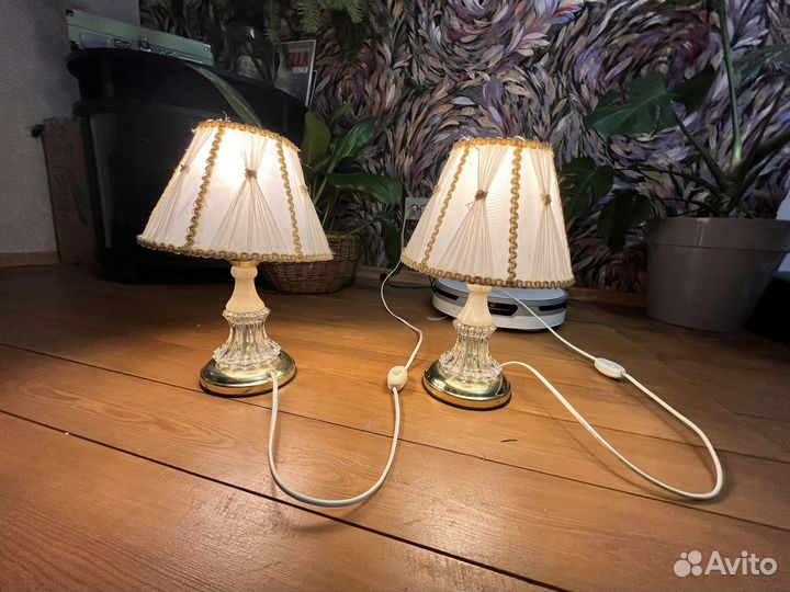 Светильник оникс прикроватный бу