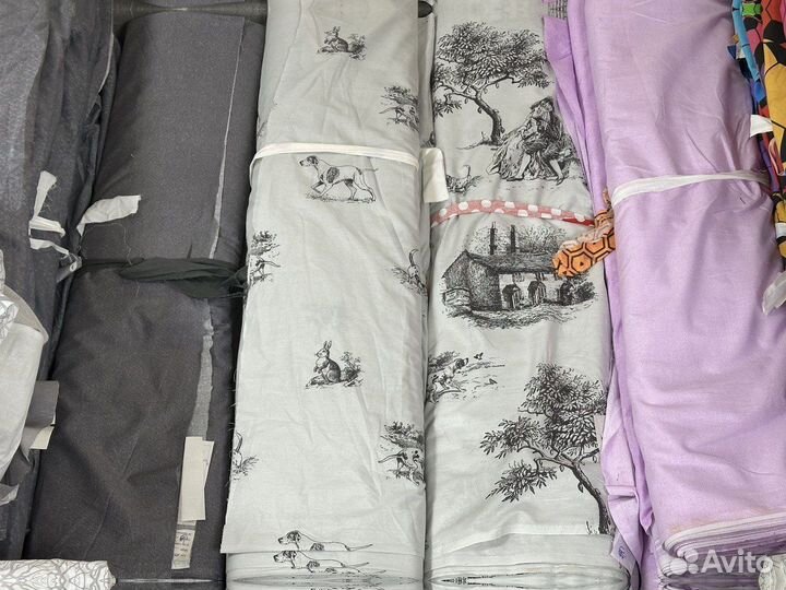 Ткань поплин Красная Талка 220 см Авито