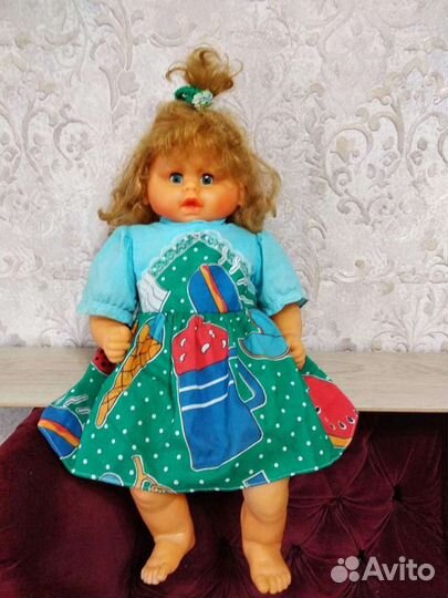 Кукла гдр немка Германия мягкотелая большая