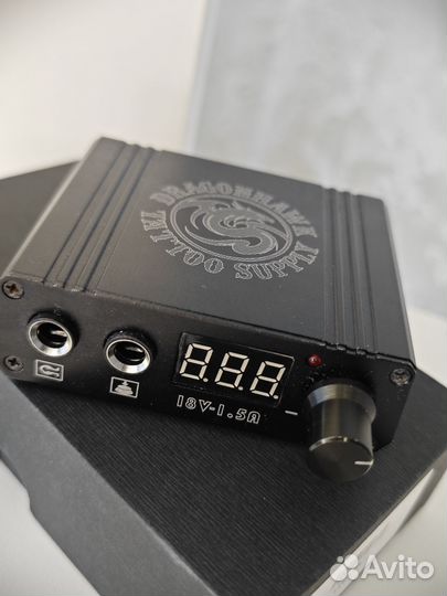 Набор для тату dragonhawk машинка блок педаль