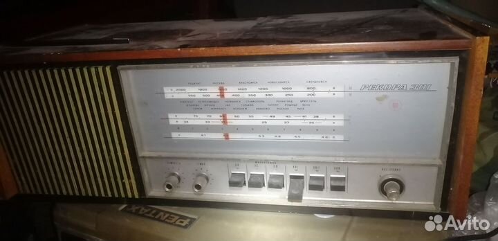 Ламповая радиола рекорд 301 укв СССР