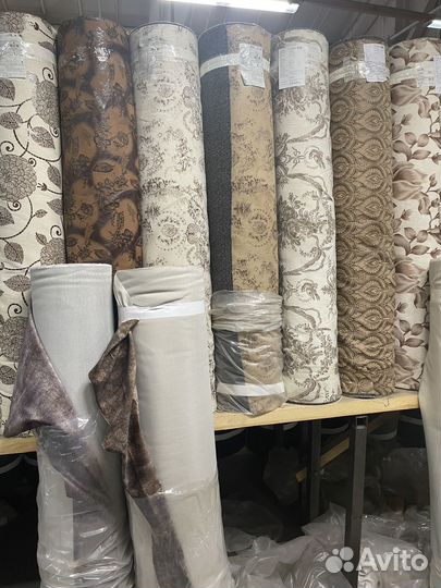 Ткань мебельная велюр жаккард замш