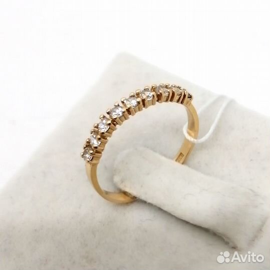 Кольцо / размер 16 / 1,17г / Золото585 / фианиты к