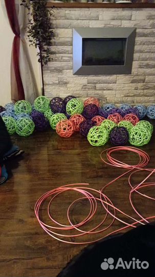 Шары воздушные из ротанга