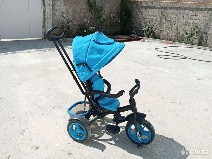 Велосипед коляска с ручкой