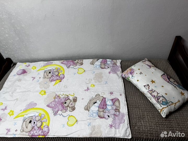 Белье постельное+ подушка, одеяло