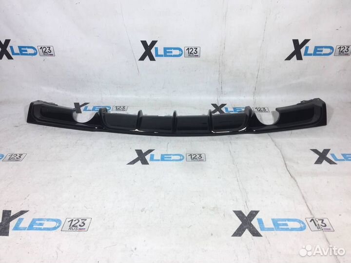 Диффузор в задний бампер F30 M 1+1 глянец