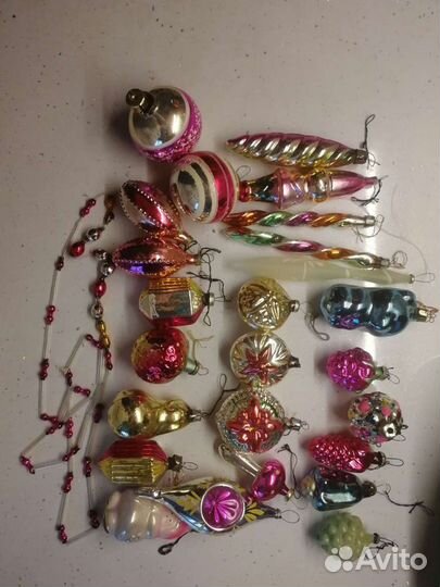 Ёлочные игрушки СССР старинные