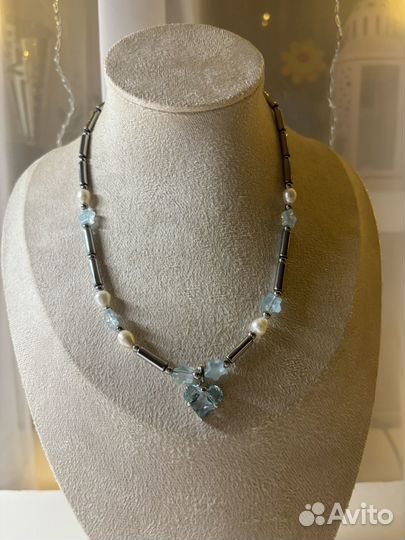 Колье из гематита