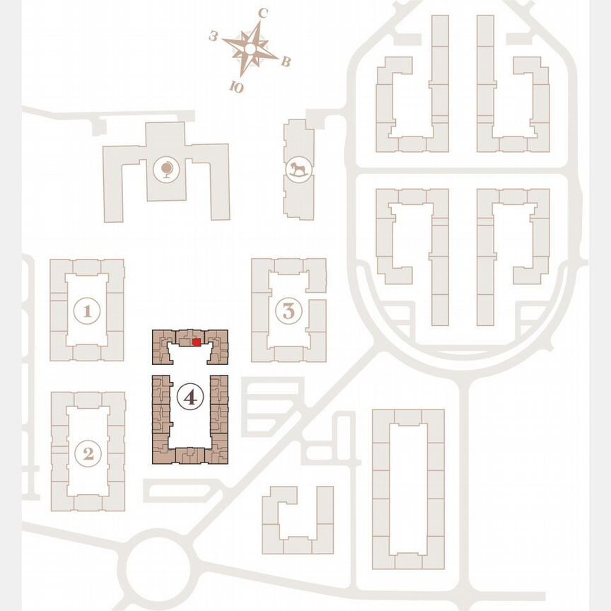 1-к. квартира, 44 м², 1/4 эт.