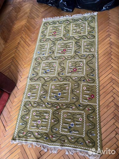 Ковер шерстяной СССР ручной работы