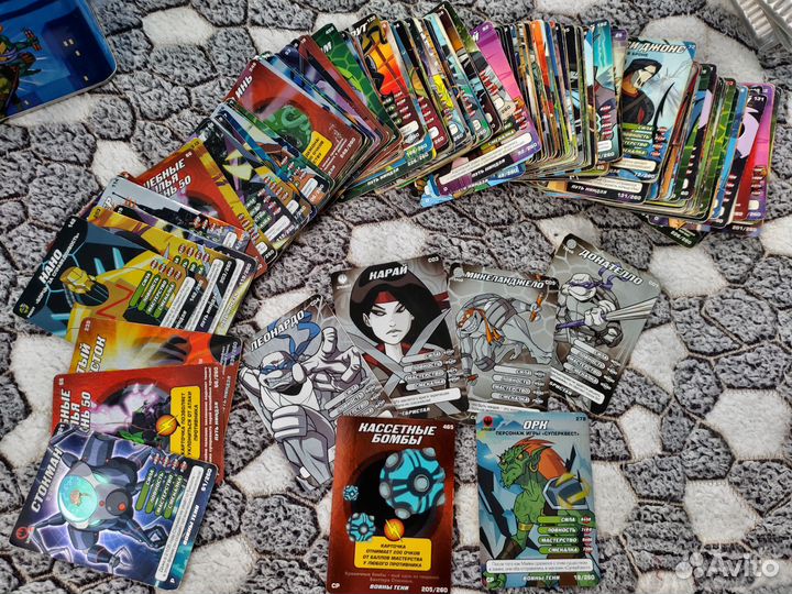 Карточки черепашки ниндзя