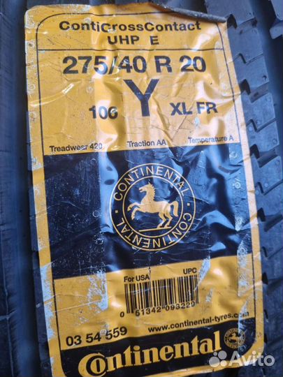 Continental ContiCrossContact UHP 275/40 R20 100Y