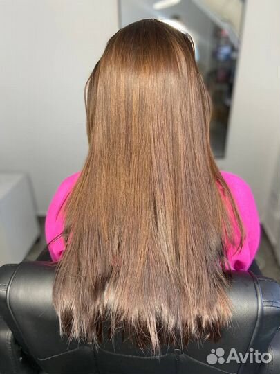Кератиновое выпрямление волос