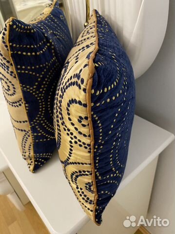 Подушки декоратив. с чехлами на молнии Бархат/Шелк