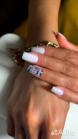 Маникюр гель-лак наращивание