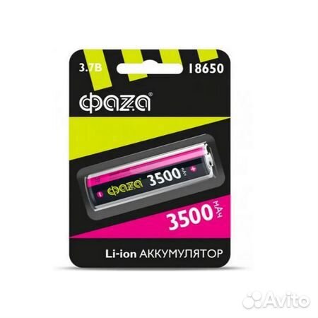 Аккумулятор фаza 18650 3500 mAh 3.7V без защиты BL
