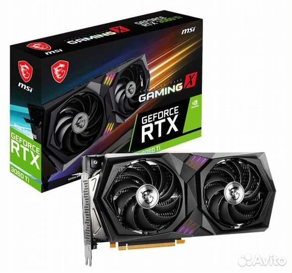 Видеокарта MSI GeForce RTX 3060 Ti gaming X (LHR)