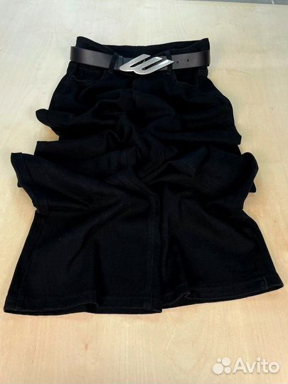 Джинсы широкие прямые трубы багги