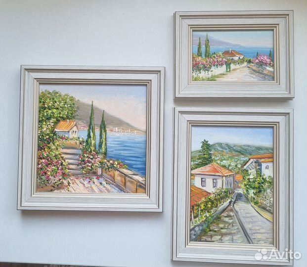 Крым море картина маслом пейзаж Крымский на холсте