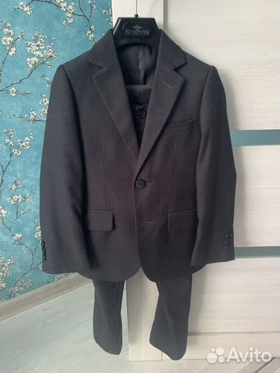 Костюм для мальчика серый 116