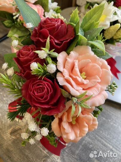 Букет из мыльных цветов