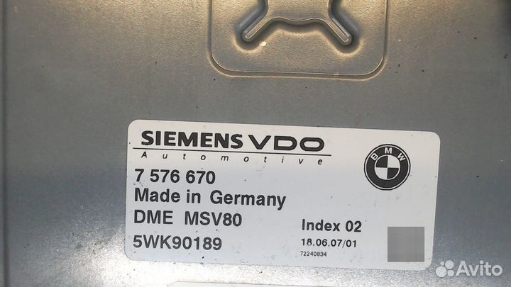 Блок управления двигателем BMW X3 E83, 2007